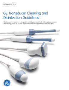 GE Transducer Cleaning and Disinfection Guidelines