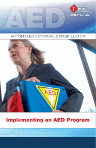 Implementing an AED Program - American Heart Association
