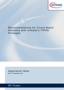 Recommendations for Circuit Board Assembly with Infineon`s