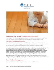 Radiant In-Floor Heating: Choosing the Best Flooring