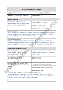 BCU Level 2 Session Planner