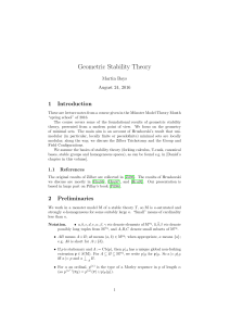 Geometric Stability Theory