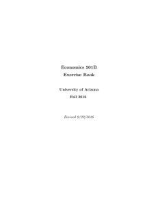 Economics 501B Exercise Book - U-System