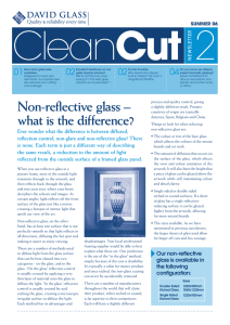 Non-reflective glass – what is the difference?