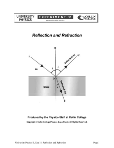 homework reflection refraction and diffraction