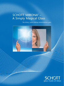 SCHOTT MIRONA® – A Simply Magical Glass