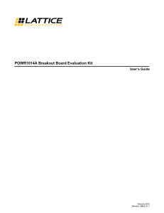 POWR1014A Breakout Board Evaluation Kit User`s Guide