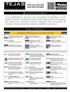 Visit us on the web www.hyd.com/tejas M ISSION S TATEMENT C