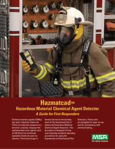 HAZMATCAD Care and Use Guide
