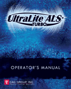 UltraLite ALS Manual