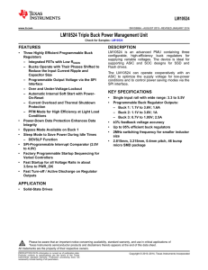 LM10524 Triple Buck Power Management Unit (Rev. A)