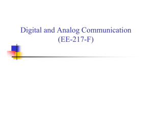Digital and Analog Communication ( 21 ) EE-217-F)