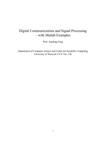 Digital Communications and Signal Processing – with Matlab