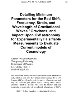 Detailing Minimum Parameters for the Red Shift, Frequency, Strain