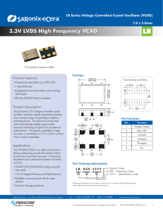 3.3V LVDS High Frequency VCXO