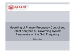Zhixin - The effects of parameters of primary frequency control