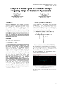 Analysis of Noise Figure of GaN HEMT at High Frequency Range for