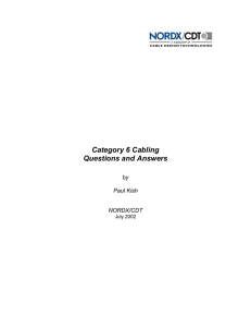 Category 6 Cabling Questions and Answers