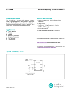 DS1088E Fixed-Frequency EconOscillator