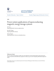 Power system applications of superconducting magnetic energy