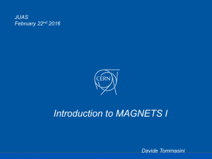 Introduction to MAGNETS I