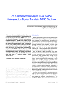 An X-Band Carbon-Doped InGaP/GaAs