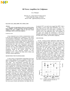 RF Power Amplifiers for Cellphones