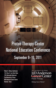 Proton Therapy Center National Education Conference