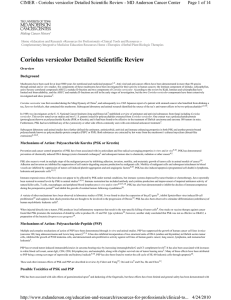 Coriolus versicolor Detailed Scientific Review