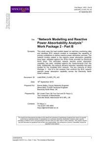 Reactive Power Absorption Capability