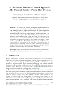 A Distributed Feedback Control Approach to the Optimal Reactive