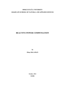 REACTIVE POWER COMPENSATION