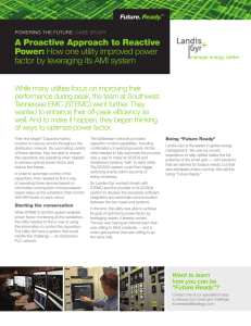 A Proactive Approach to Reactive Power: How one utility improved