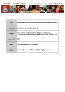 Title Reactive power and voltage control in