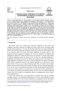 Reactive power definitions and optimal compensation