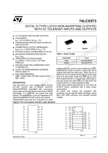Octal D-type latch non-inverting (3-state) with 5V tolerant inputs and