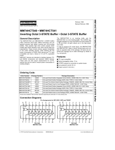 MM74HCT540 * MM74HCT541 Inverting/Non