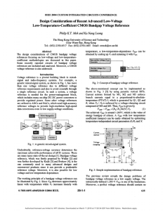 Design considerations of recent advanced low-voltage low