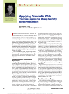 Applying Semantic Web Technologies to Drug Safety Determination