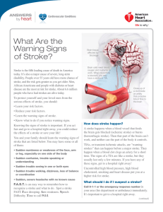 What Are the Warning Signs of Stroke?