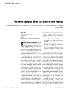 Properly applying SPDs in a health care facility