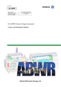 Codes and Standards Report - UK Advanced Boiling Water Reactor