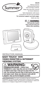 Baby Touch® WiFi Instruction Booklet