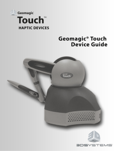 Geomagic Touch Device Guide