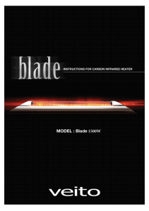 Vieto Blade 1500W Heater Manual