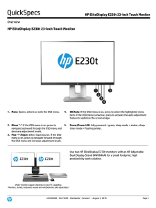 HP EliteDisplay E230t 23