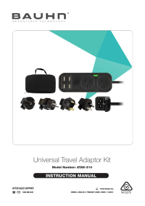 Universal Travel Adaptor Kit