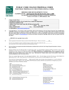 ICC Amendment - Congress for the New Urbanism