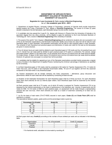 Regulation for 3-year 6-semester B. Tech