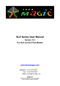 SLX Series User Manual - SIRS-E